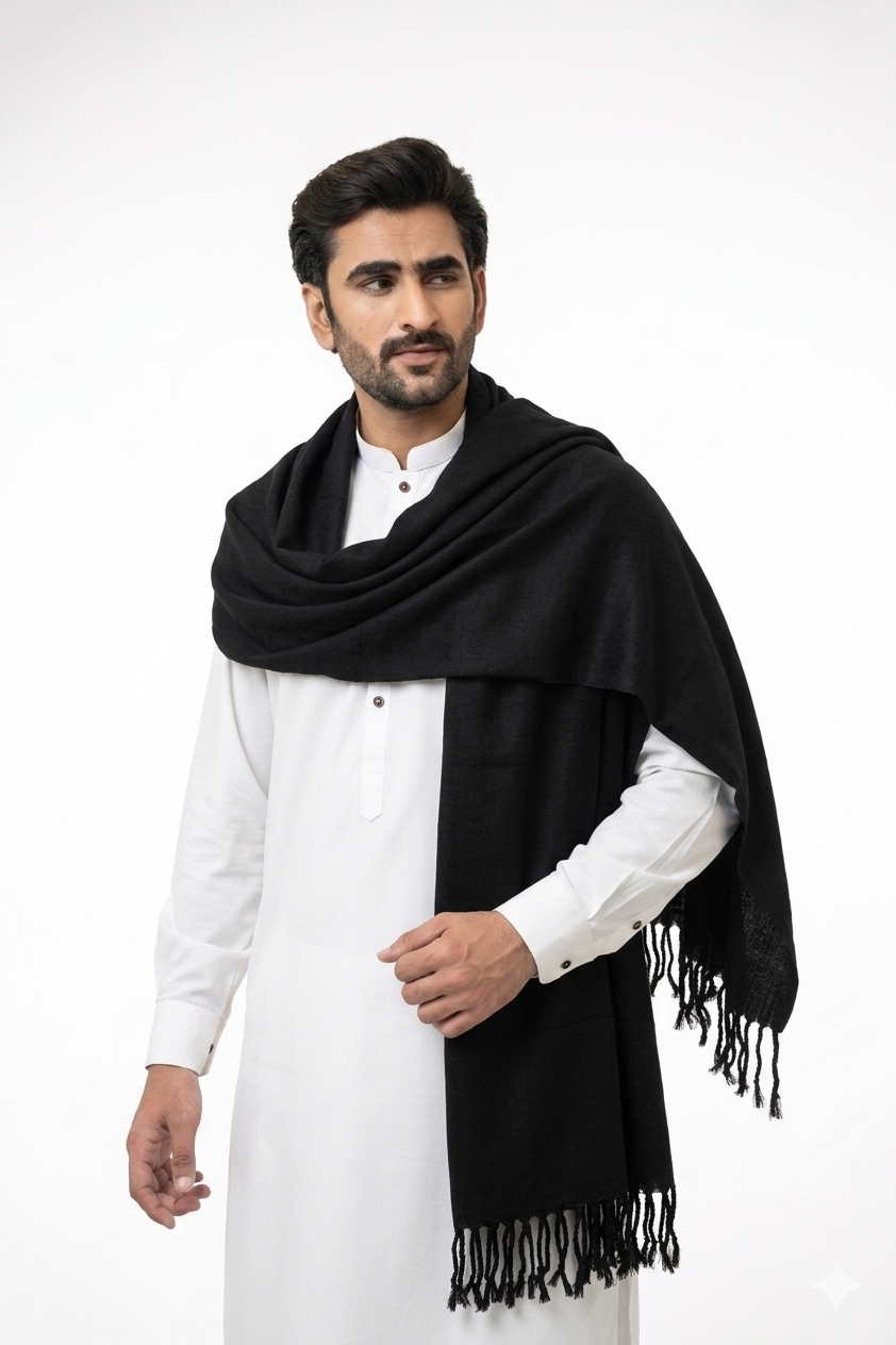 Black Drape Shawl