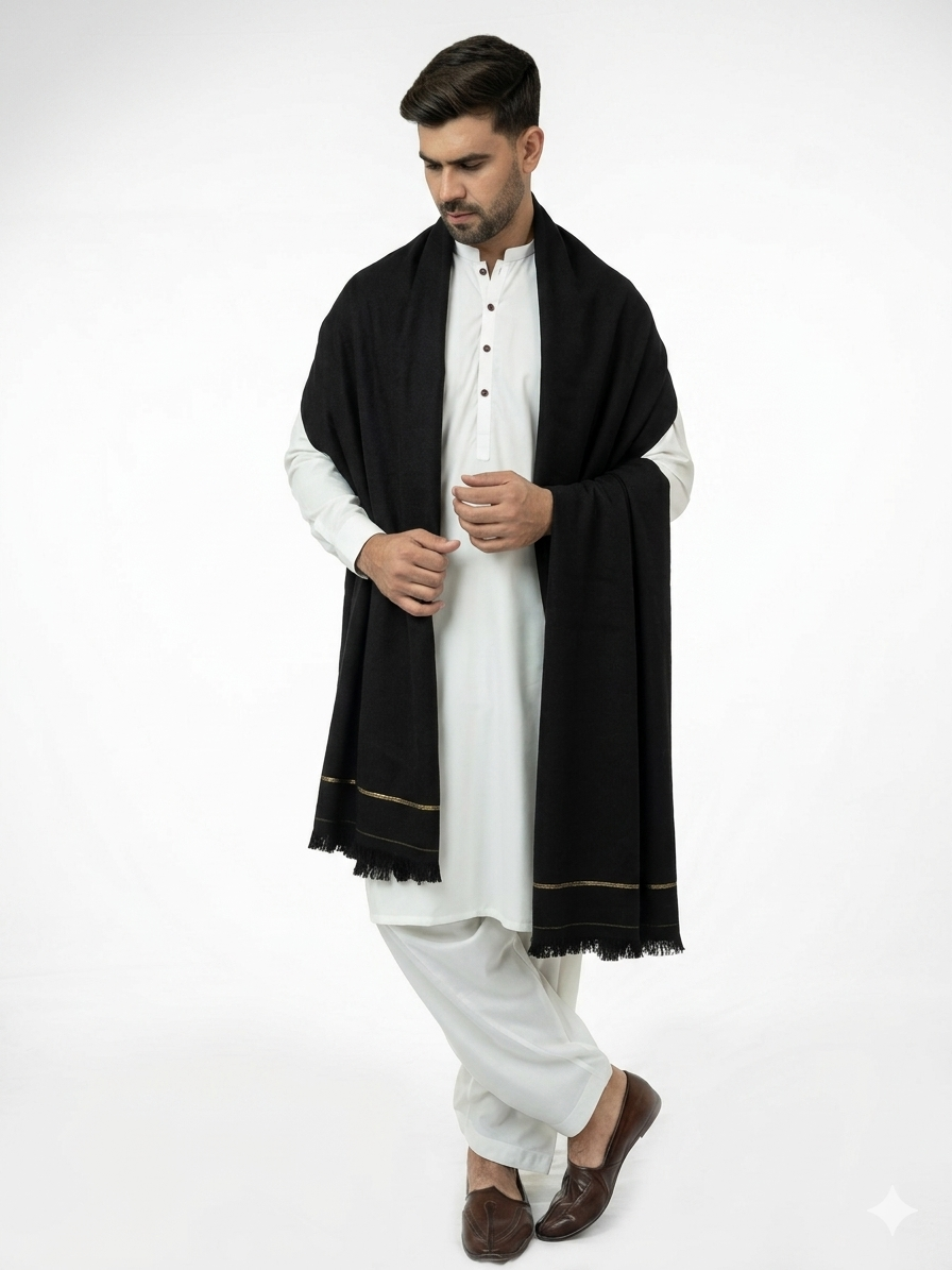 Black Drape Shawl