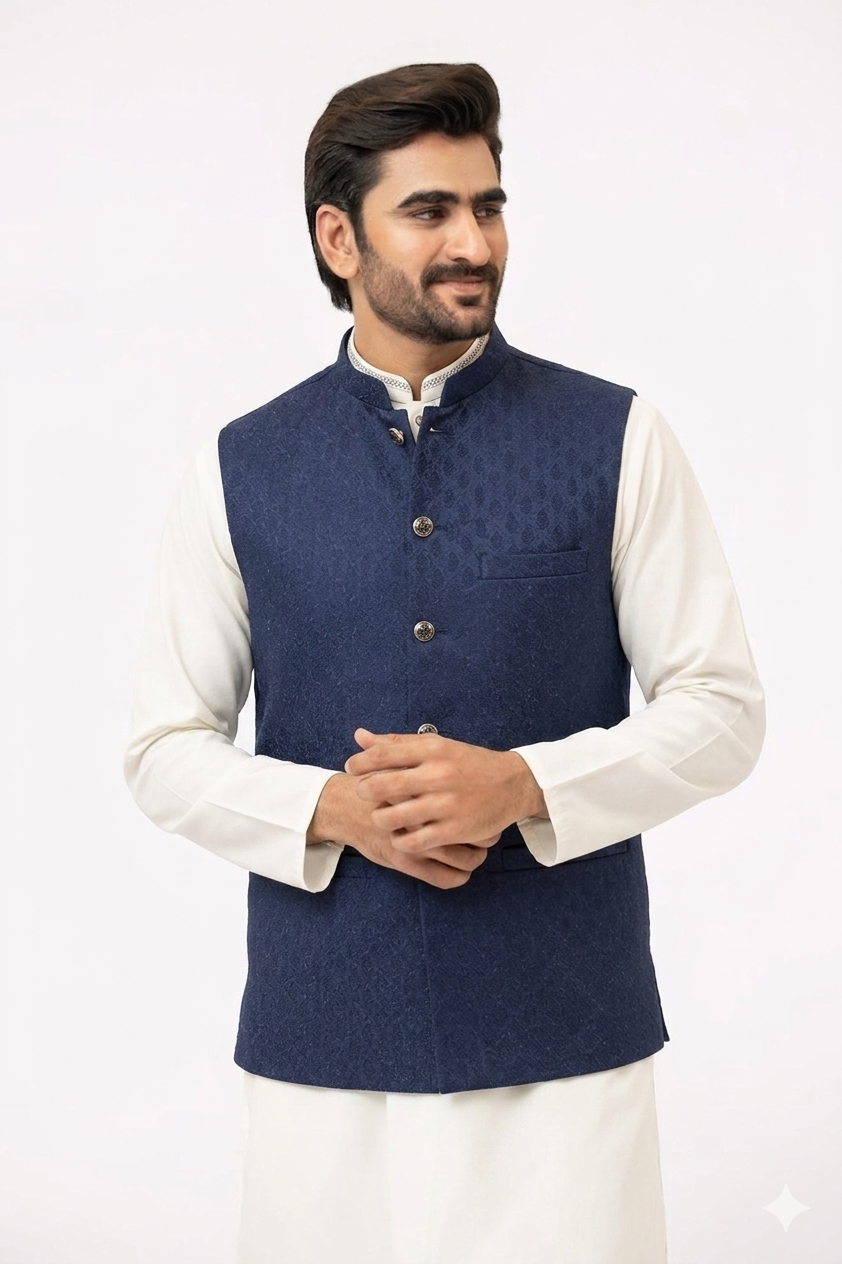 Dark Blue Waistcoat