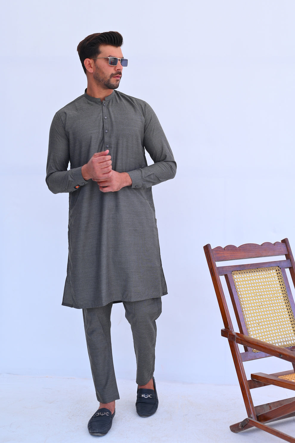 Steel Grey Kurta Pajama