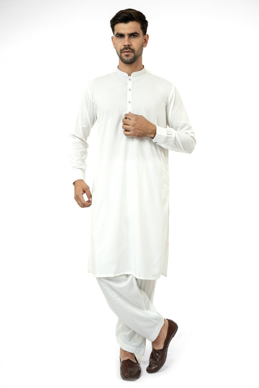 White Chaand Kurta Shalwar