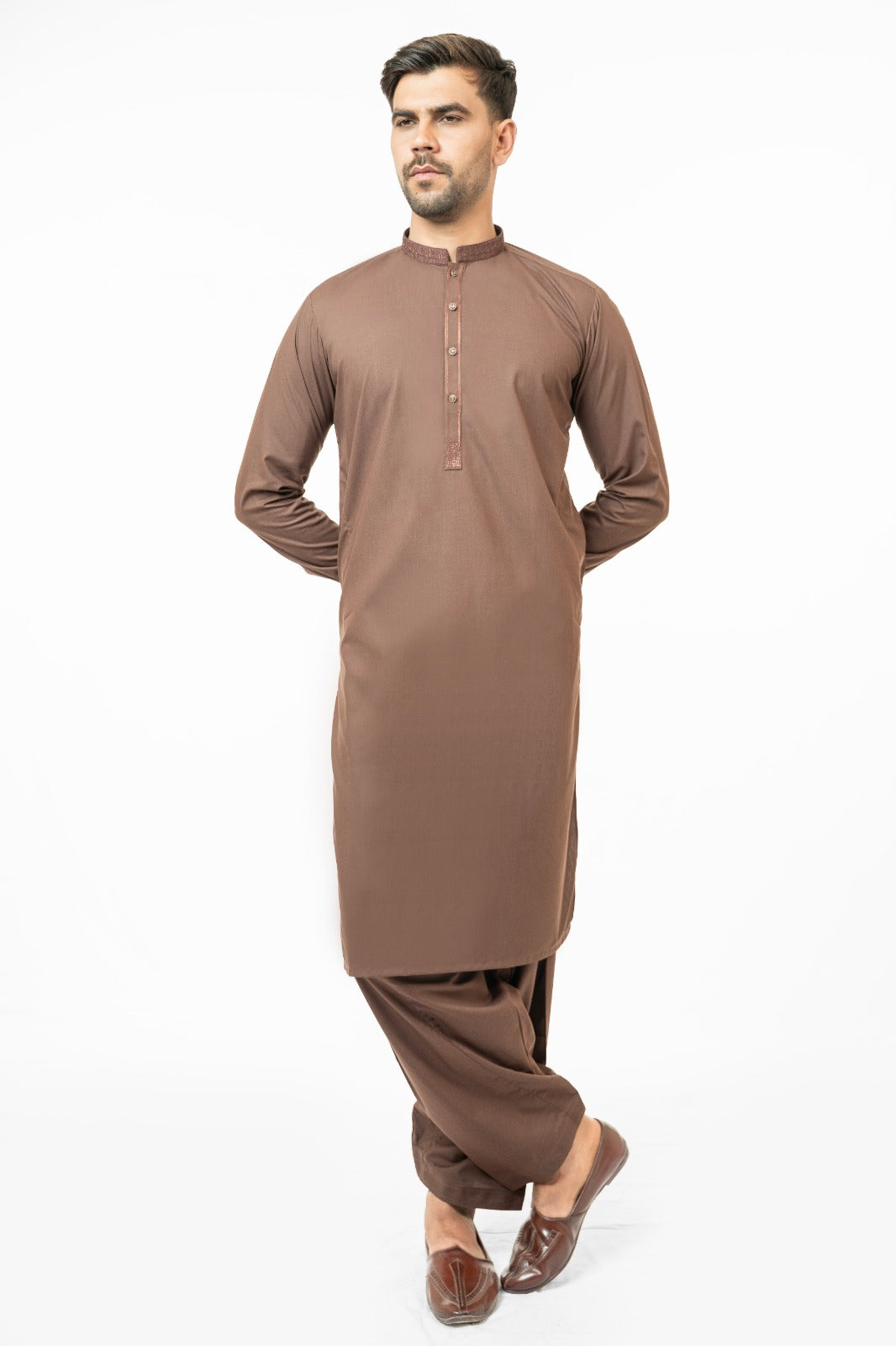 Mud Brown Kurta Shalwar