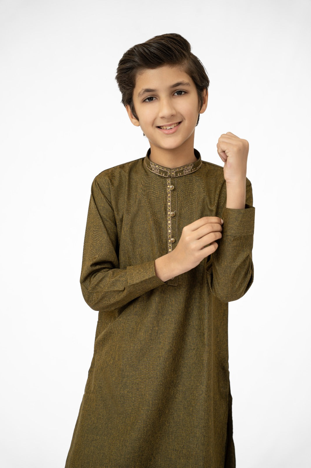 Green Bahaar Boys Kurta Pajama