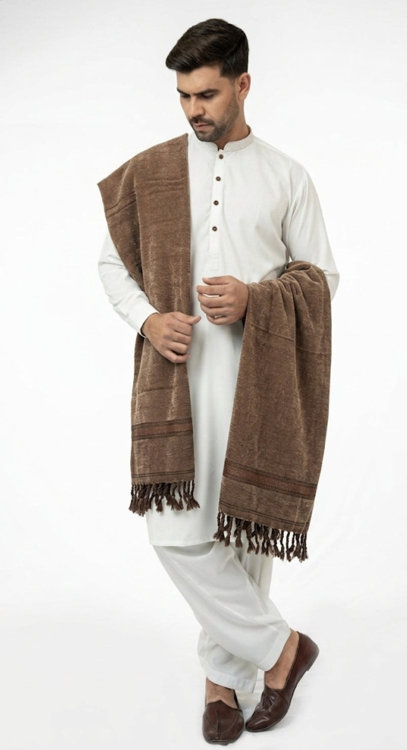 Brown Drape Shawl