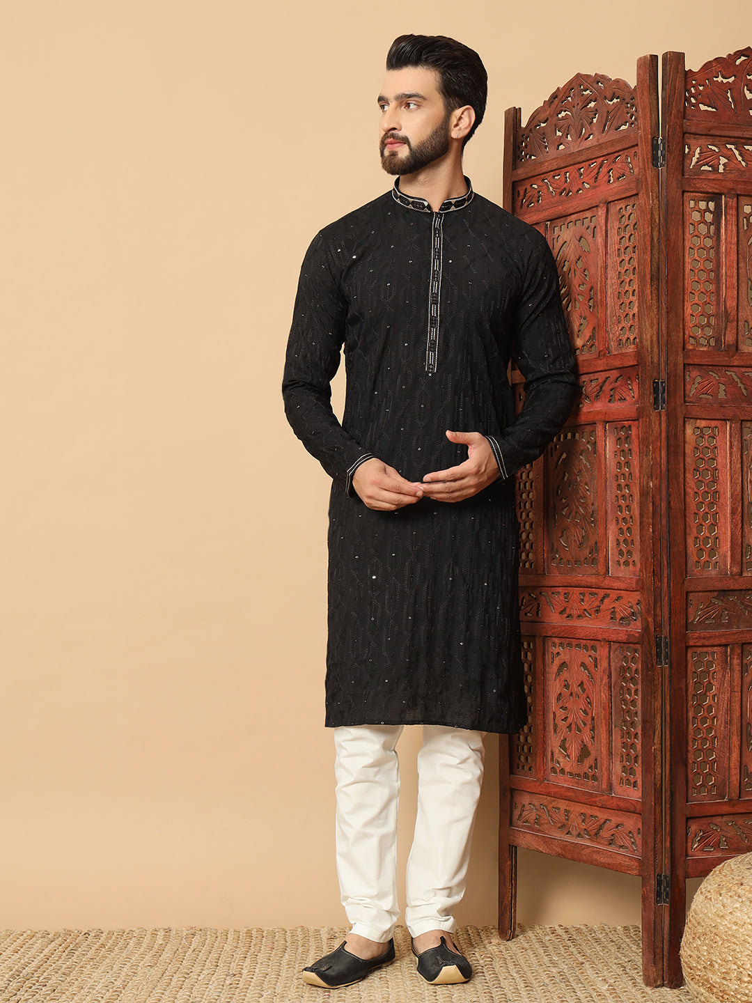 Onyx Black Kurta Pajama