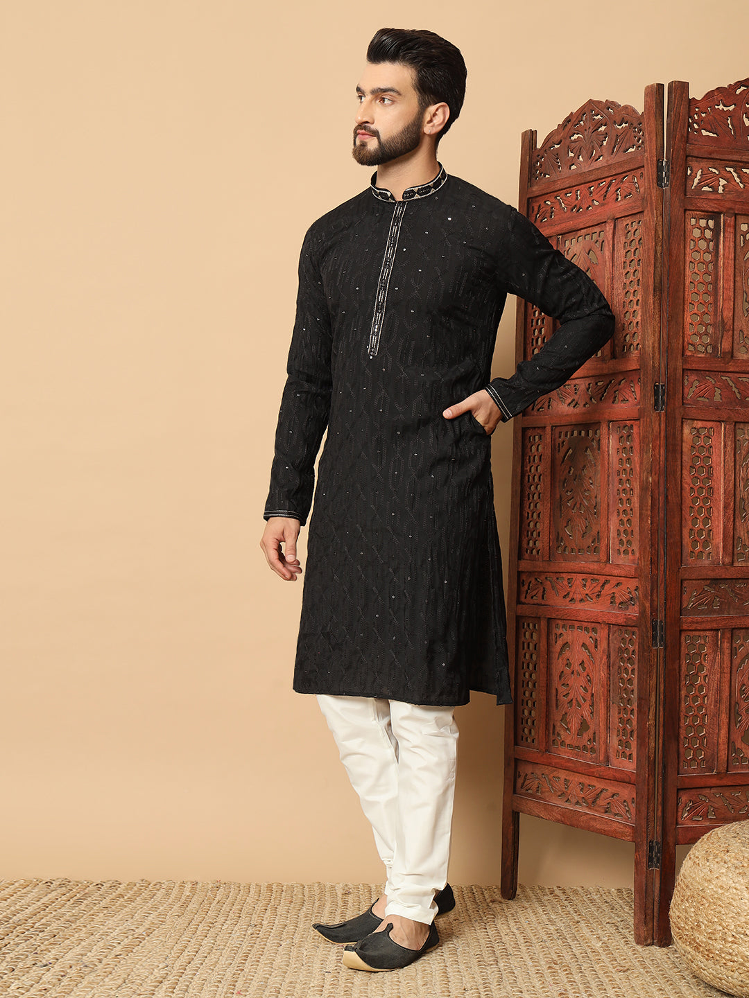 Onyx Black Kurta Pajama