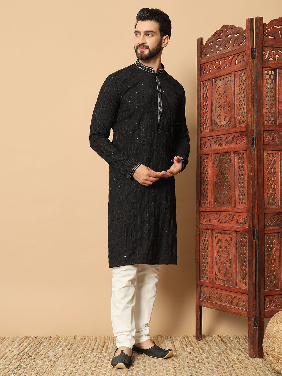 Onyx Black Kurta Pajama
