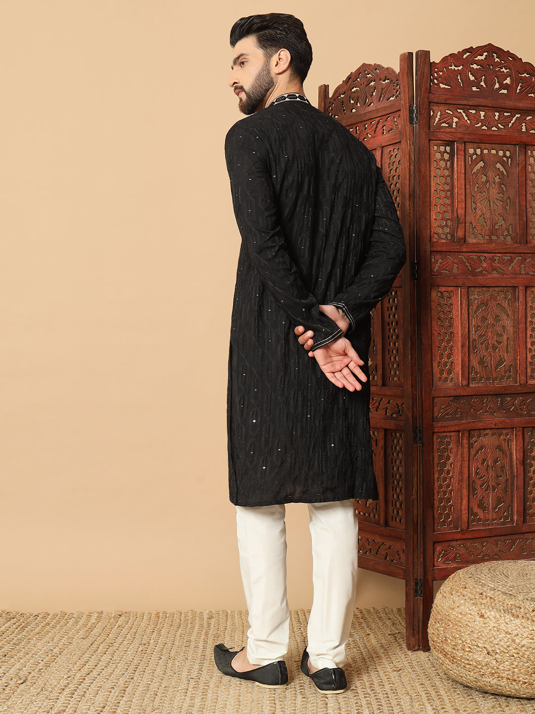 Onyx Black Kurta Pajama