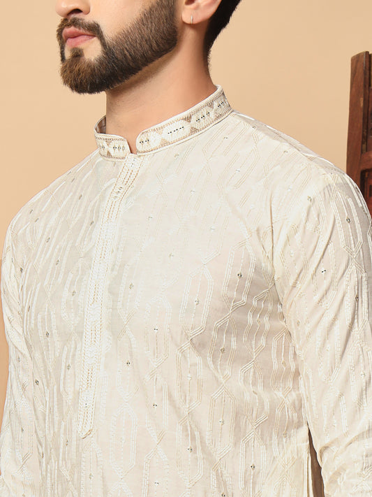 Cream Vanilla Kurta Pajama