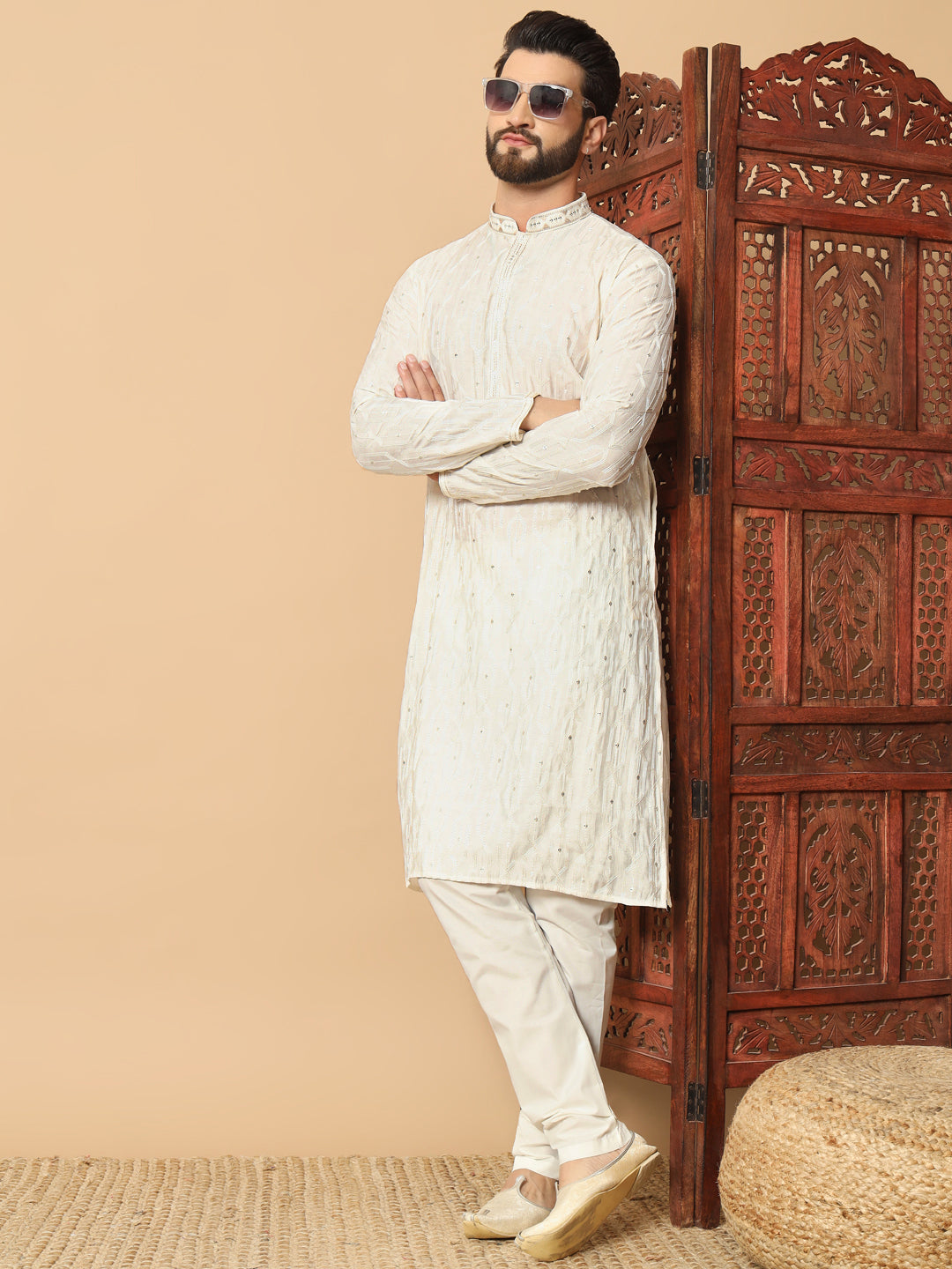 Cream Vanilla Kurta Pajama
