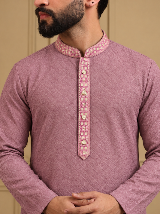 Pink Drift Kurta Pajama