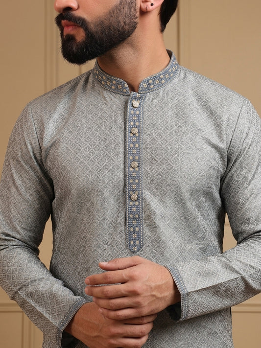 Silver Drift Kurta Pajama