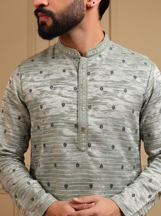 Green Leaf Kurta Pajama