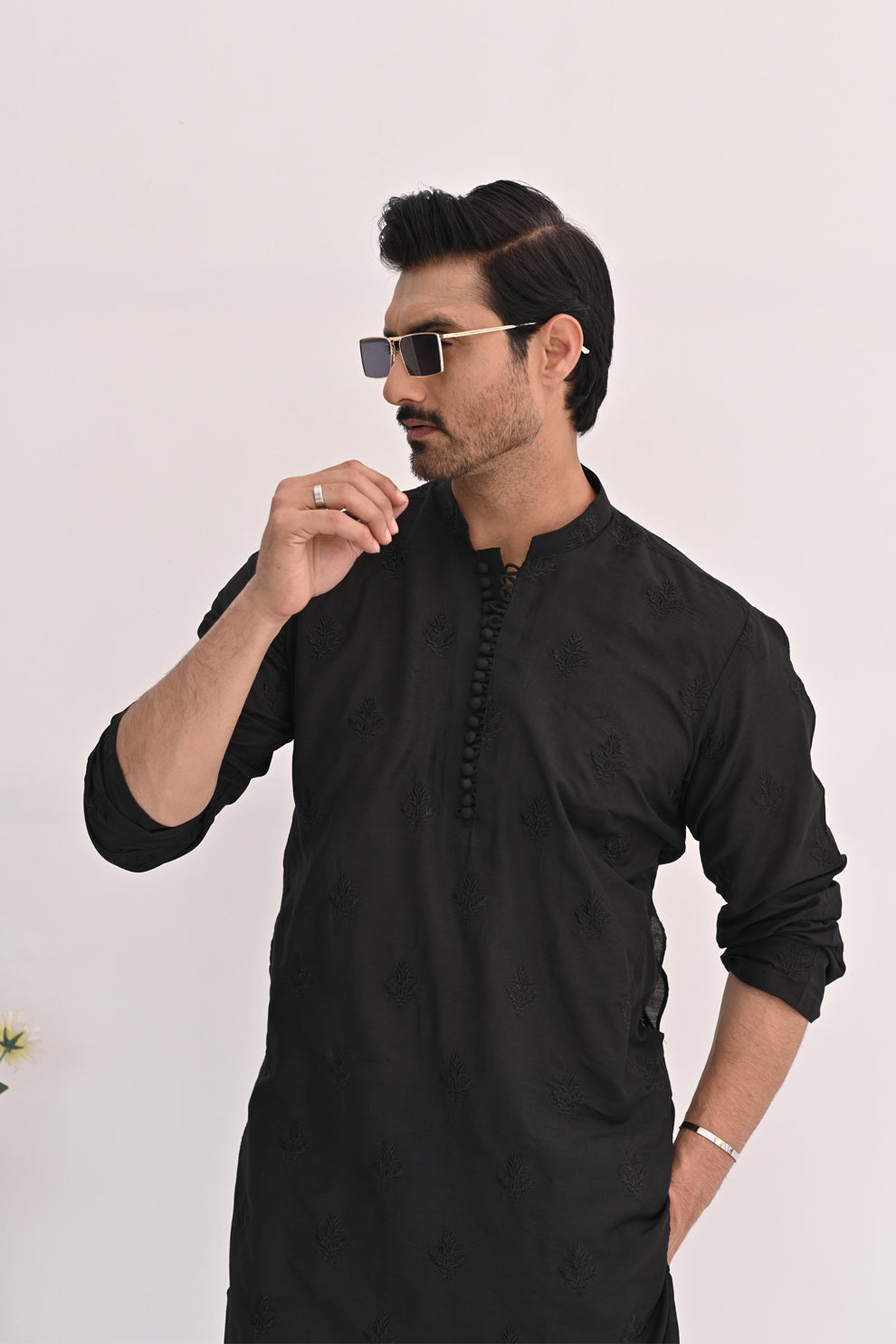 Nightfall Black Kurta Pajama