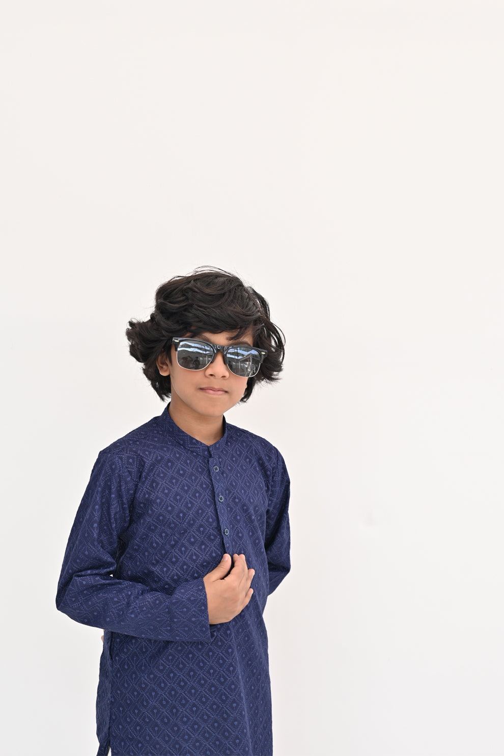 Blue Rush Chikankari Kurta Pajama