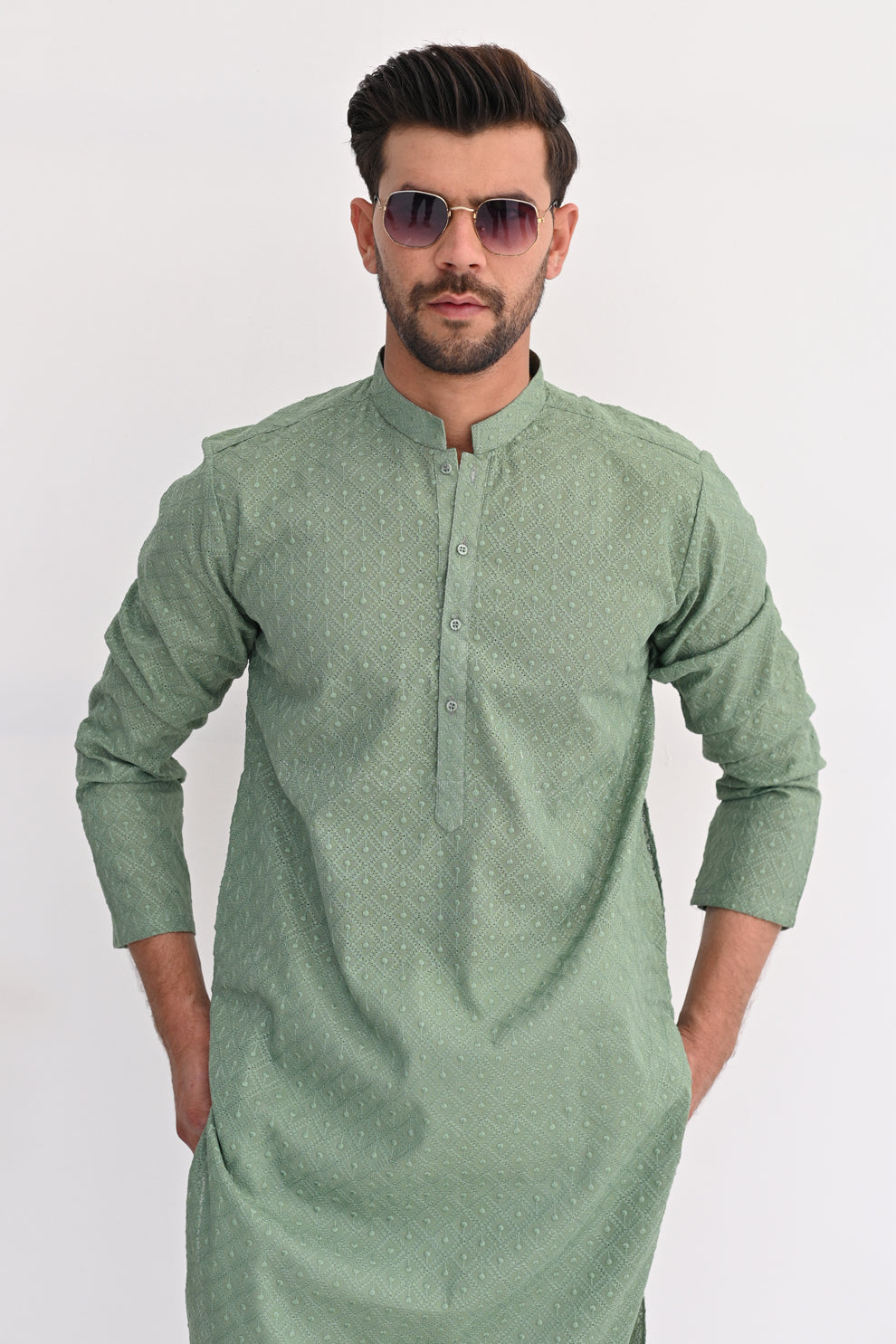 Mint Crush Chikankari Kurta Pajama