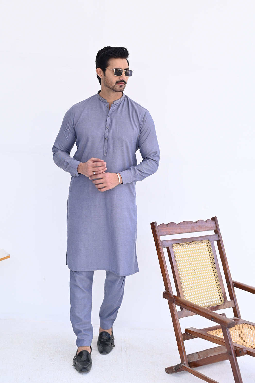 Slate Blue Sky Kurta Pajama
