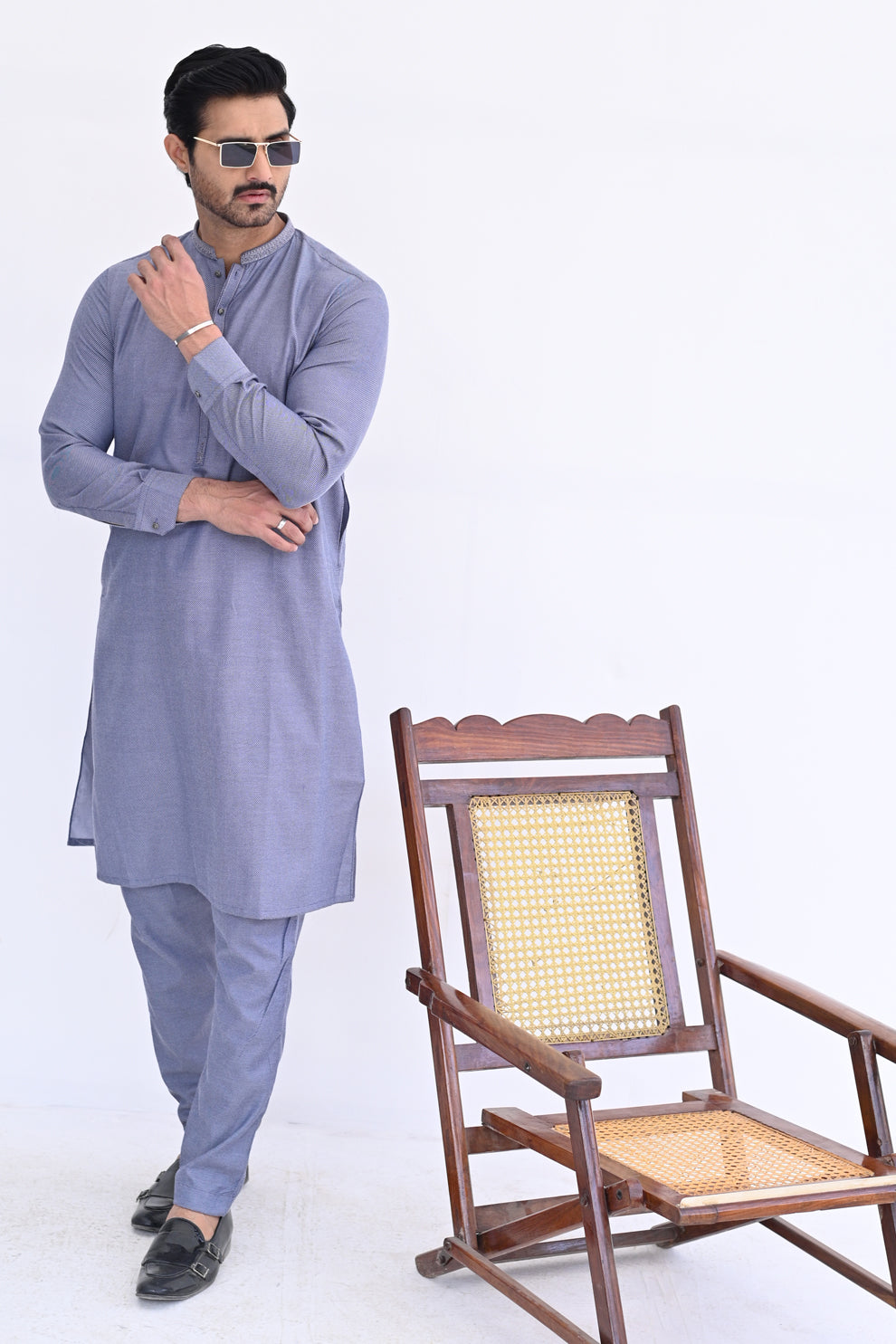 Slate Blue Sky Kurta Pajama