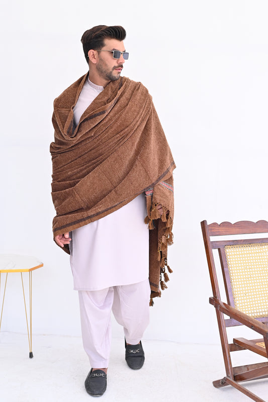 Light Brown Drape Shawl
