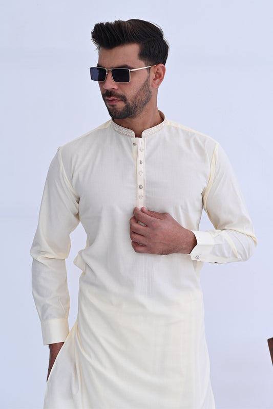 Cream Dream Kurta Shalwar