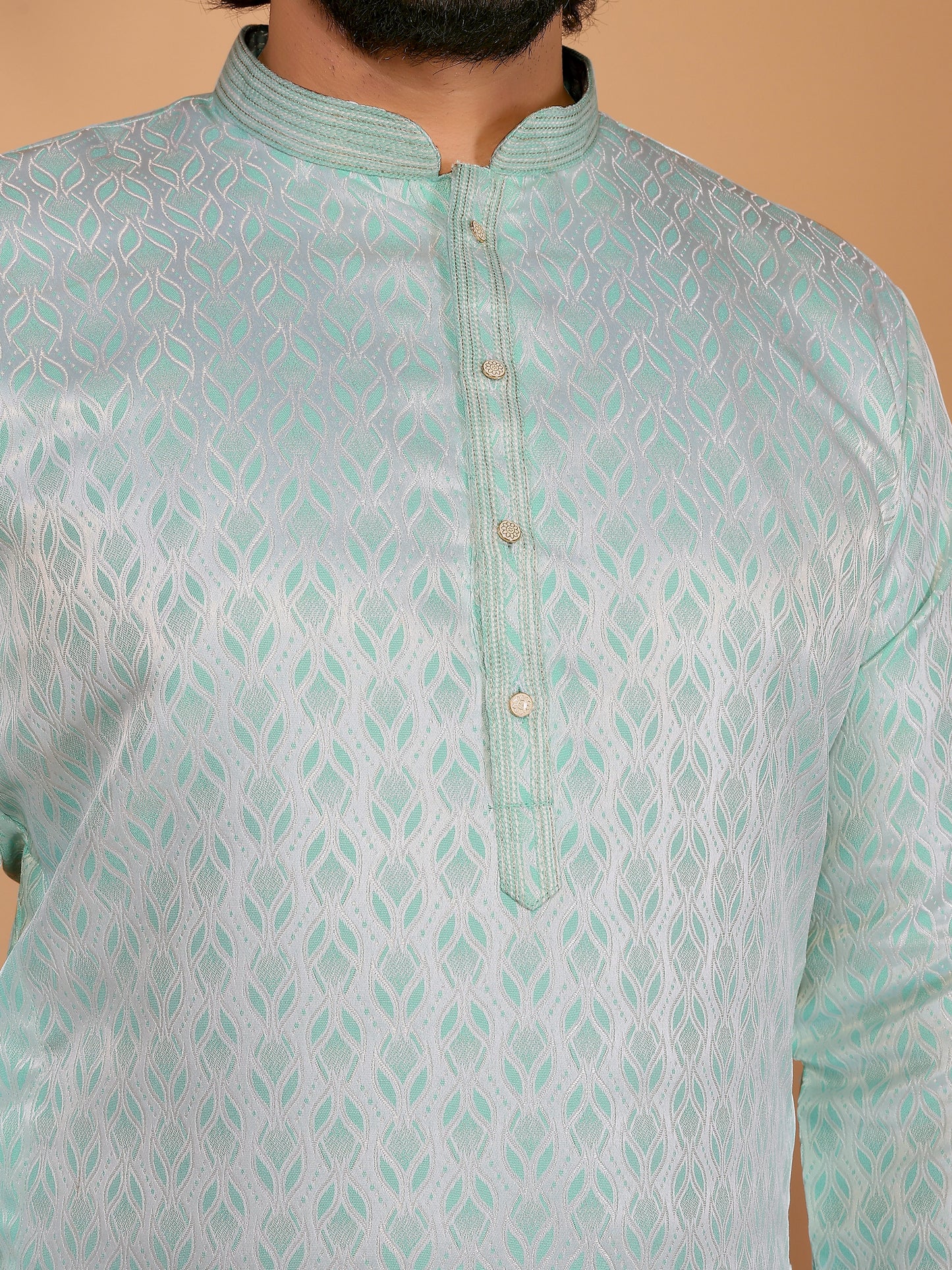 Green Sea-Glass Kurta Pajama