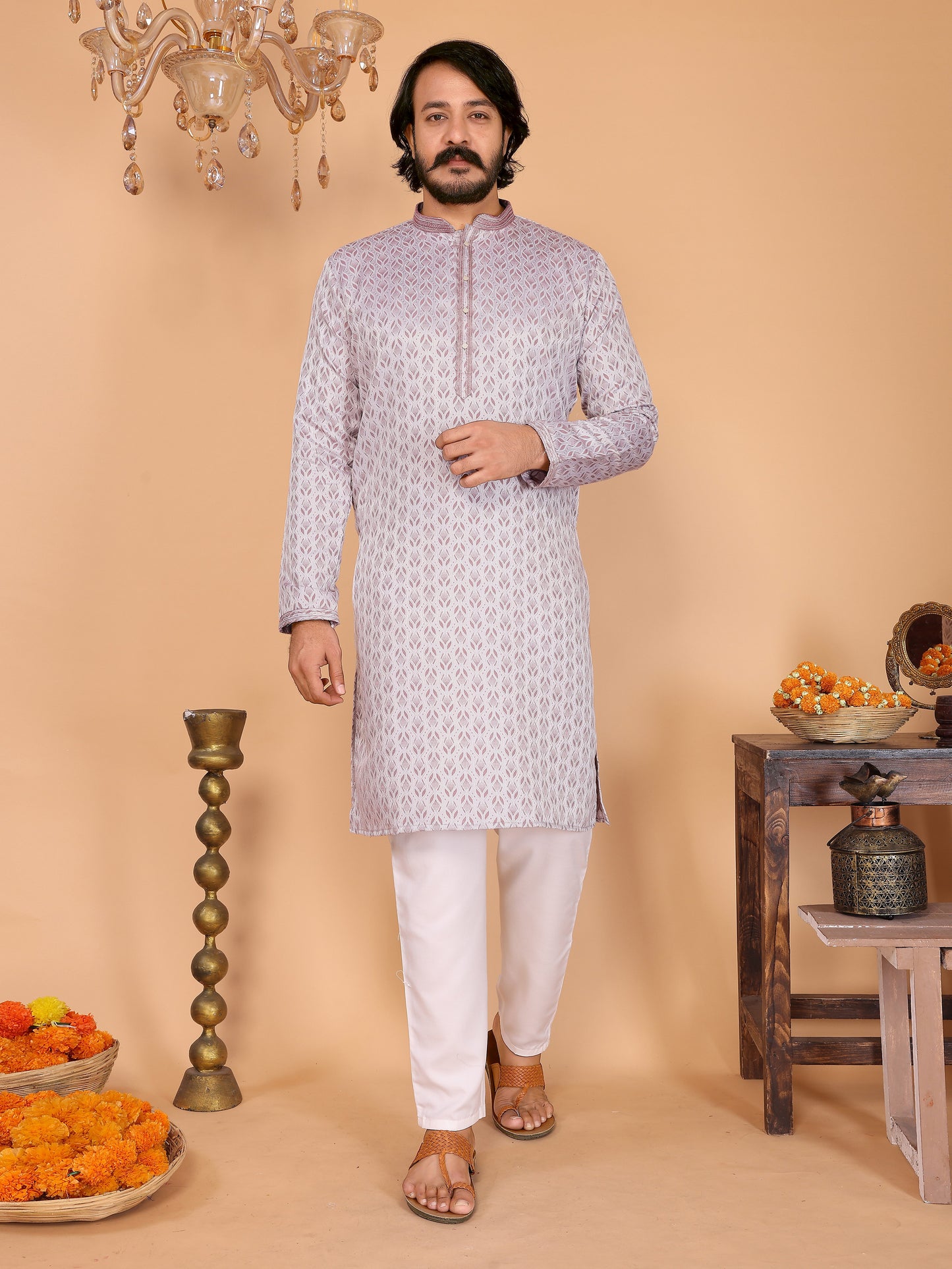 Dusty Pink  Kurta Pajama