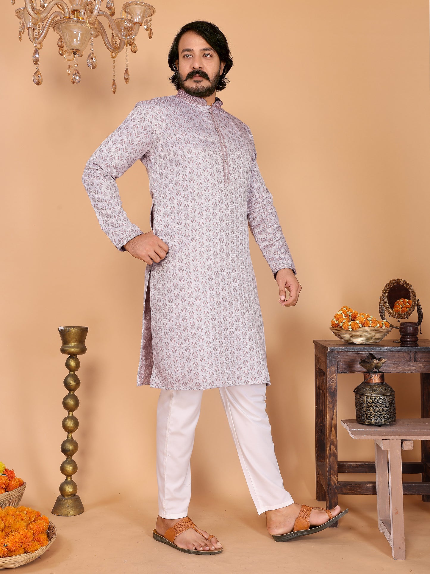 Dusty Pink  Kurta Pajama