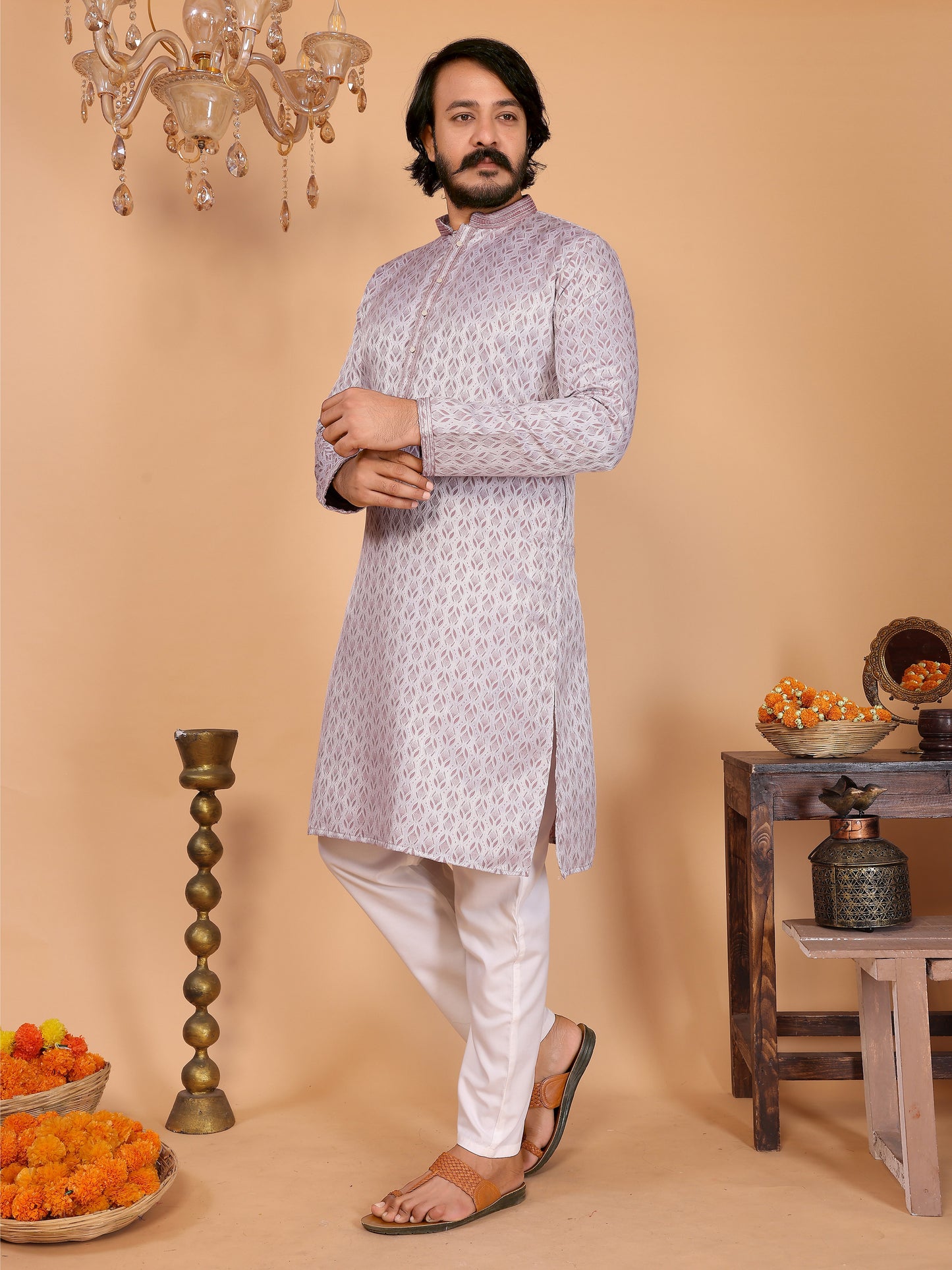 Dusty Pink  Kurta Pajama