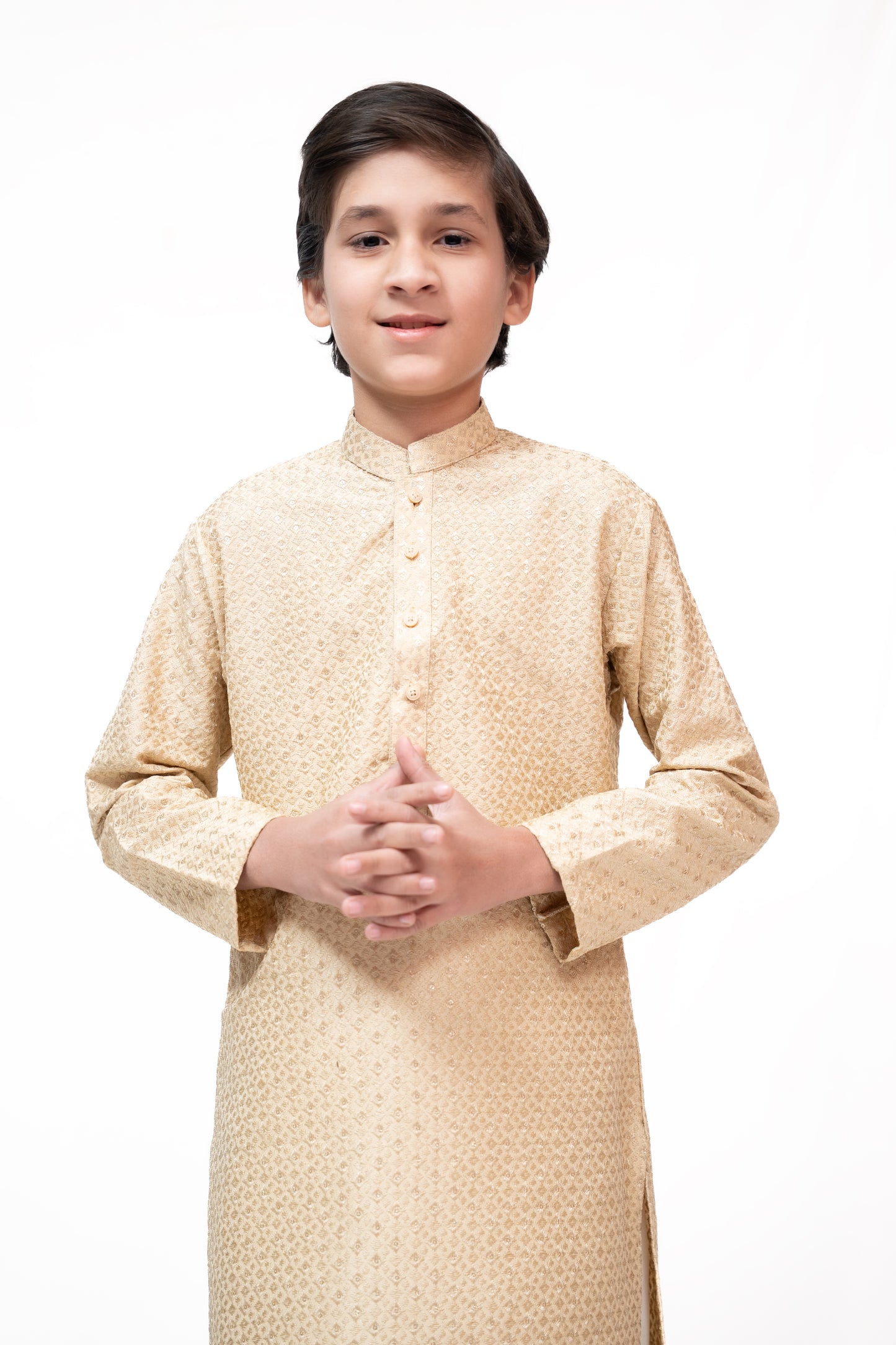 Zar Golden Boys Sequins Kurta Pajama