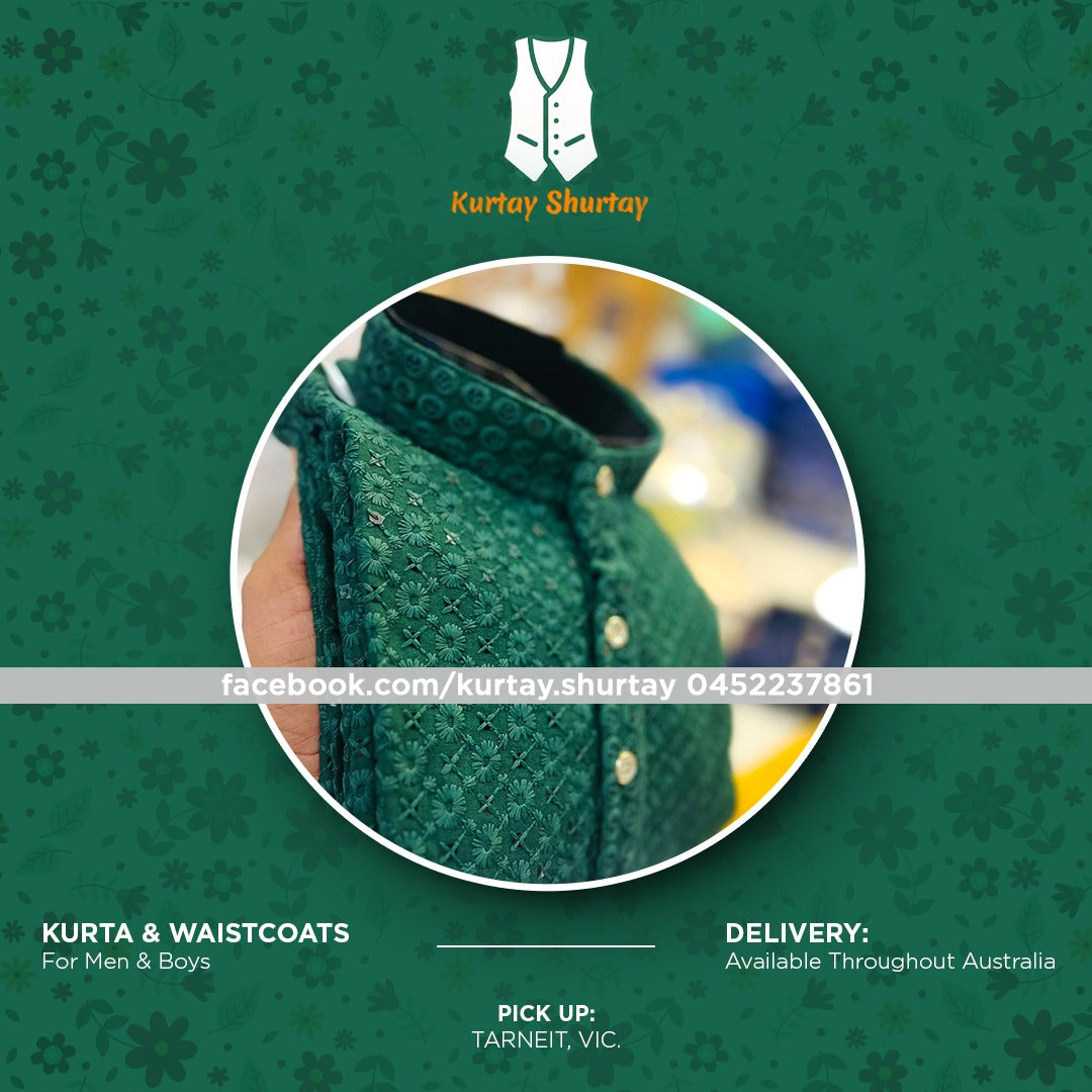Glistening Emerald Kurta Pajama