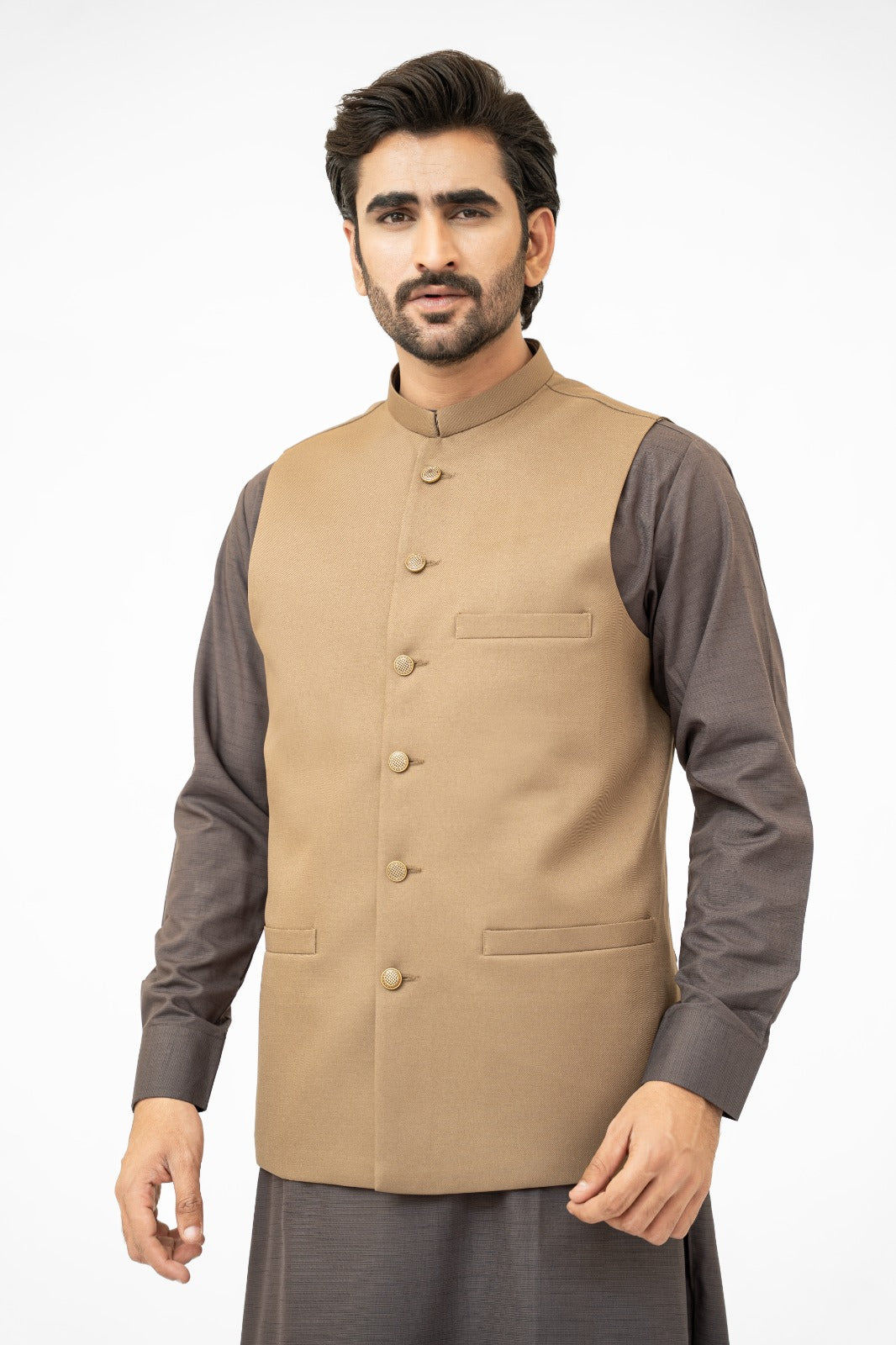 Camel Waistcoat