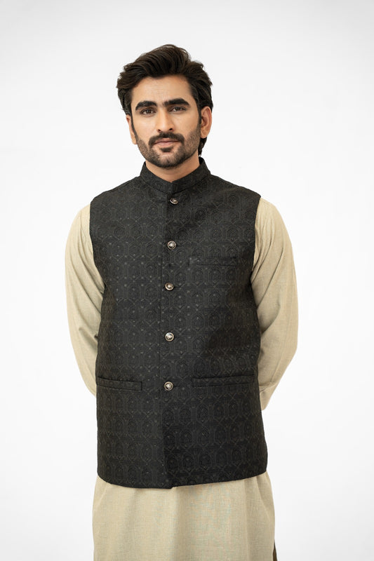 Black Looped Waistcoat