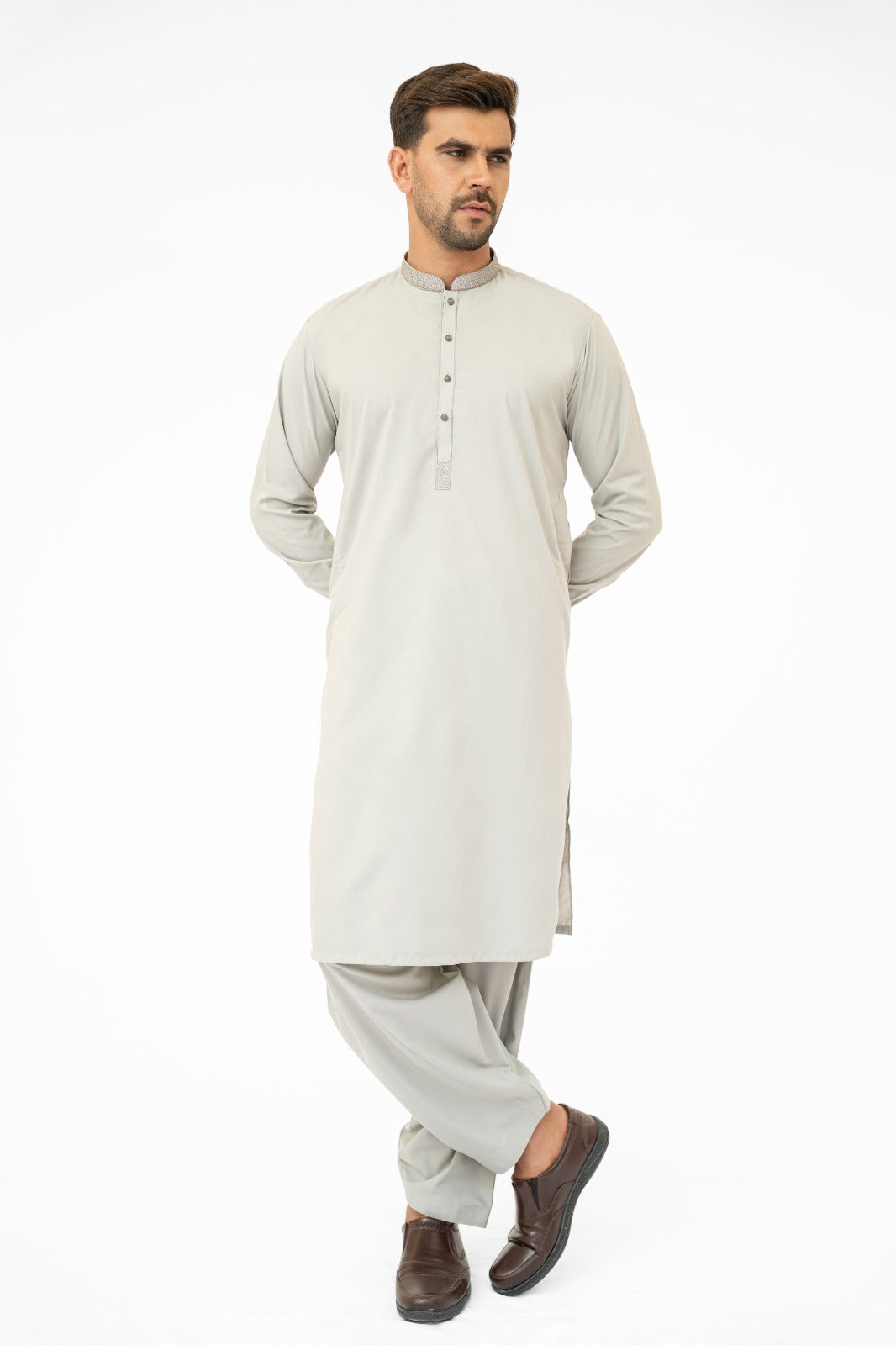Light Grey Kurta Shalwar