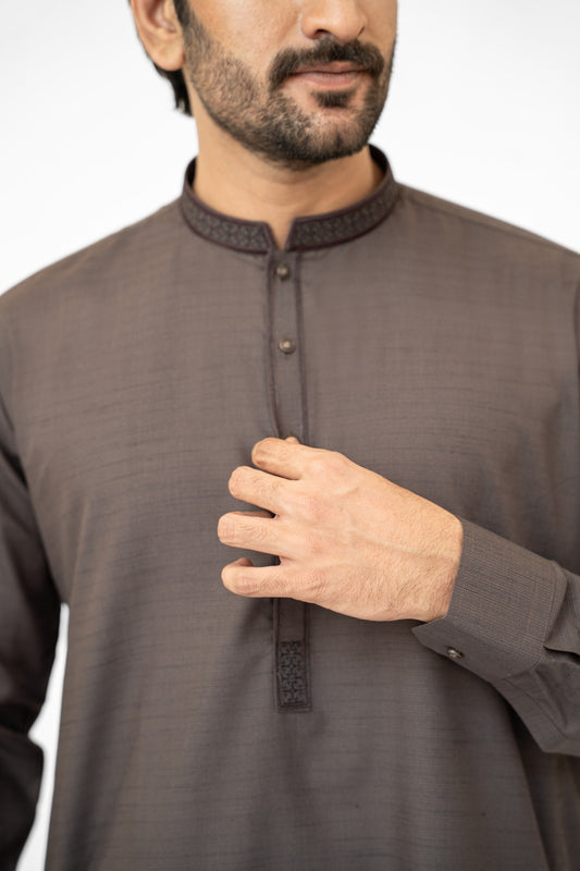 Chocolate Brown Kurta Shalwar
