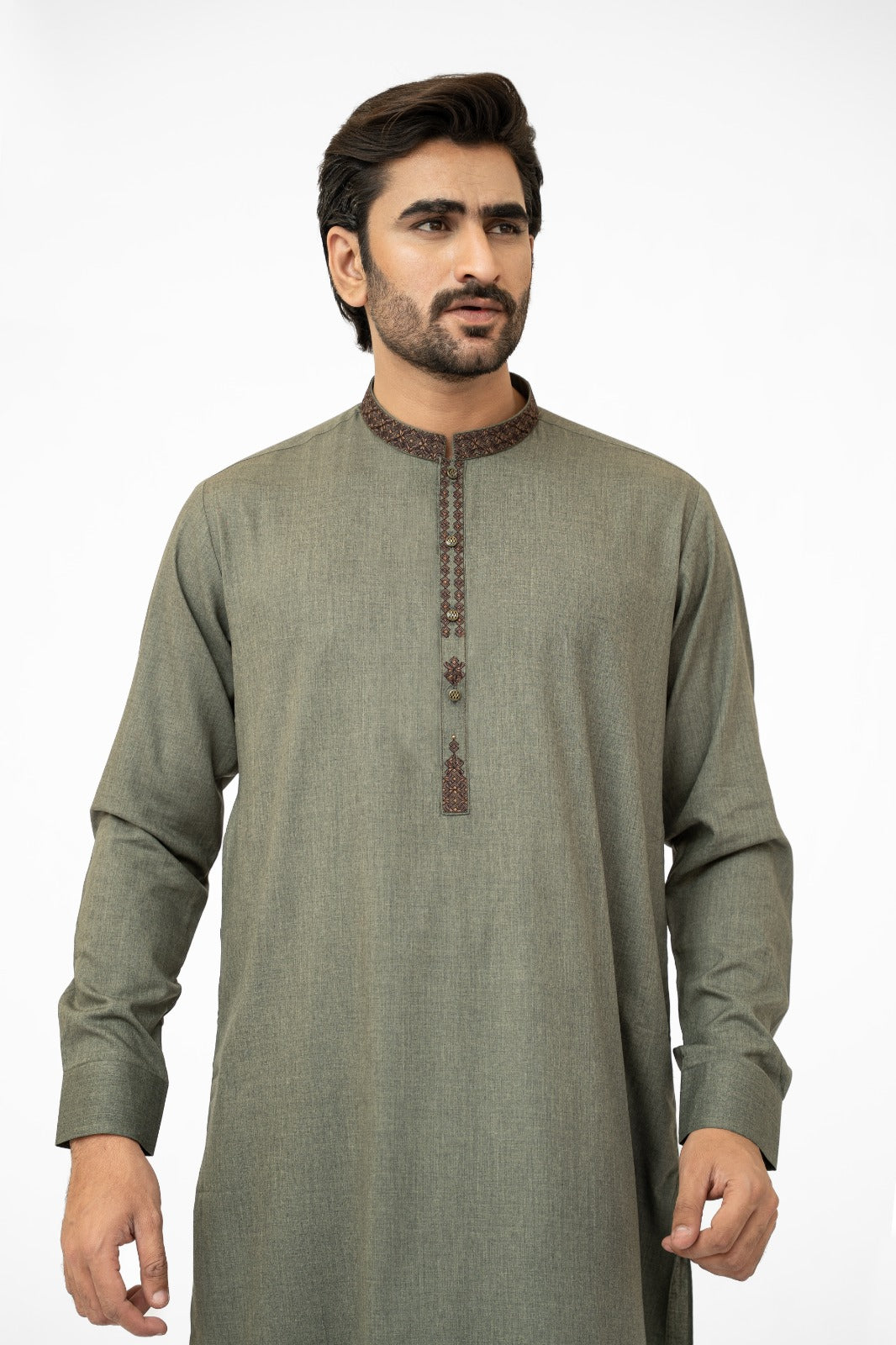 Army Green Kurta Shalwar