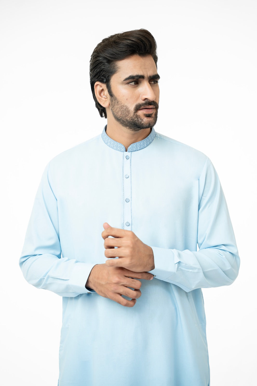 Blue Swirl Kurta Shalwar