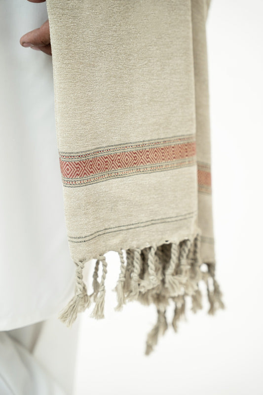 Beige Drape Shawl