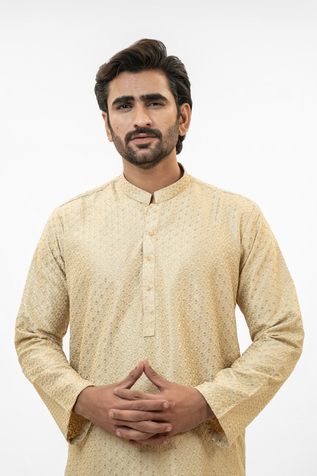 Zar Golden Sequins Kurta Pajama
