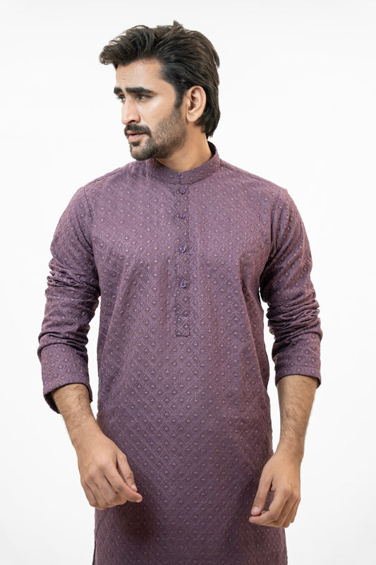 Purple Alluse Kurta Pajama