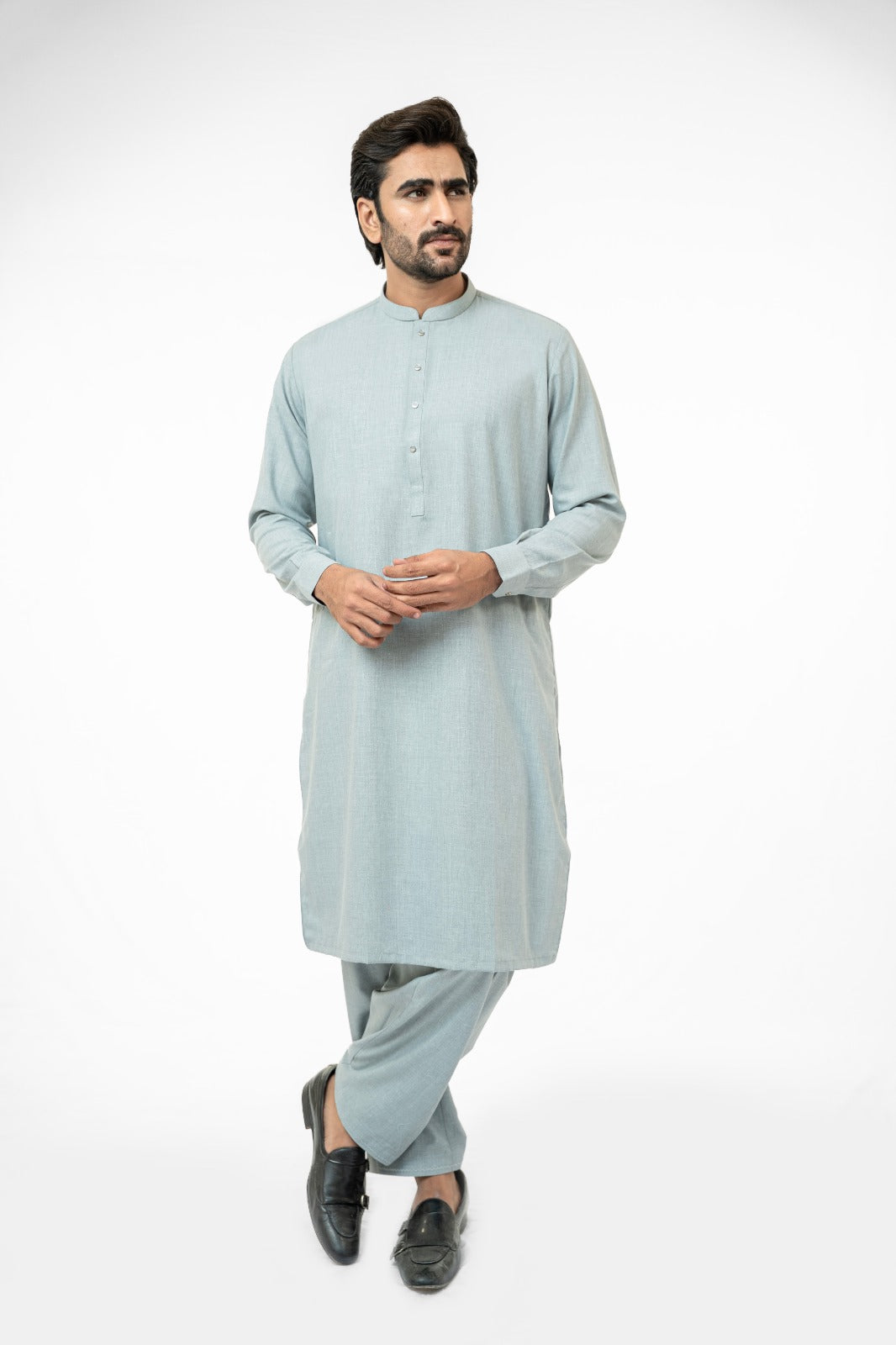 Steel Blue Kurta Shalwar