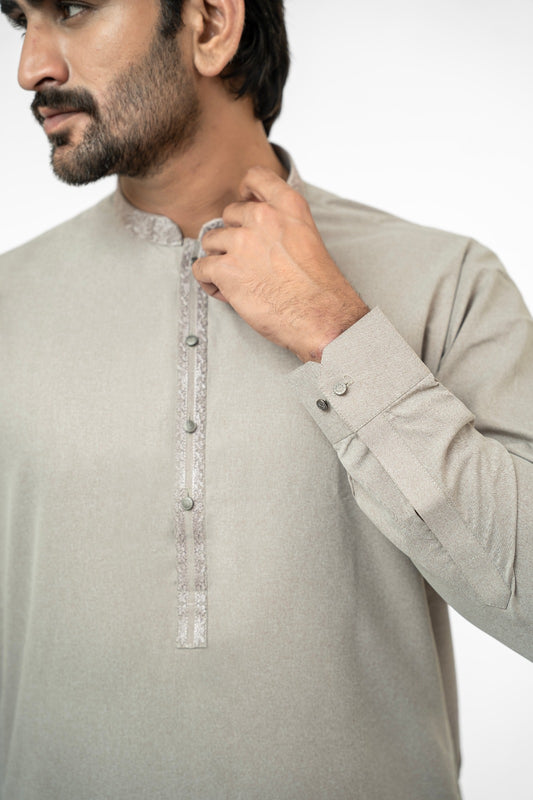 Perfect Greige Kurta Shalwar