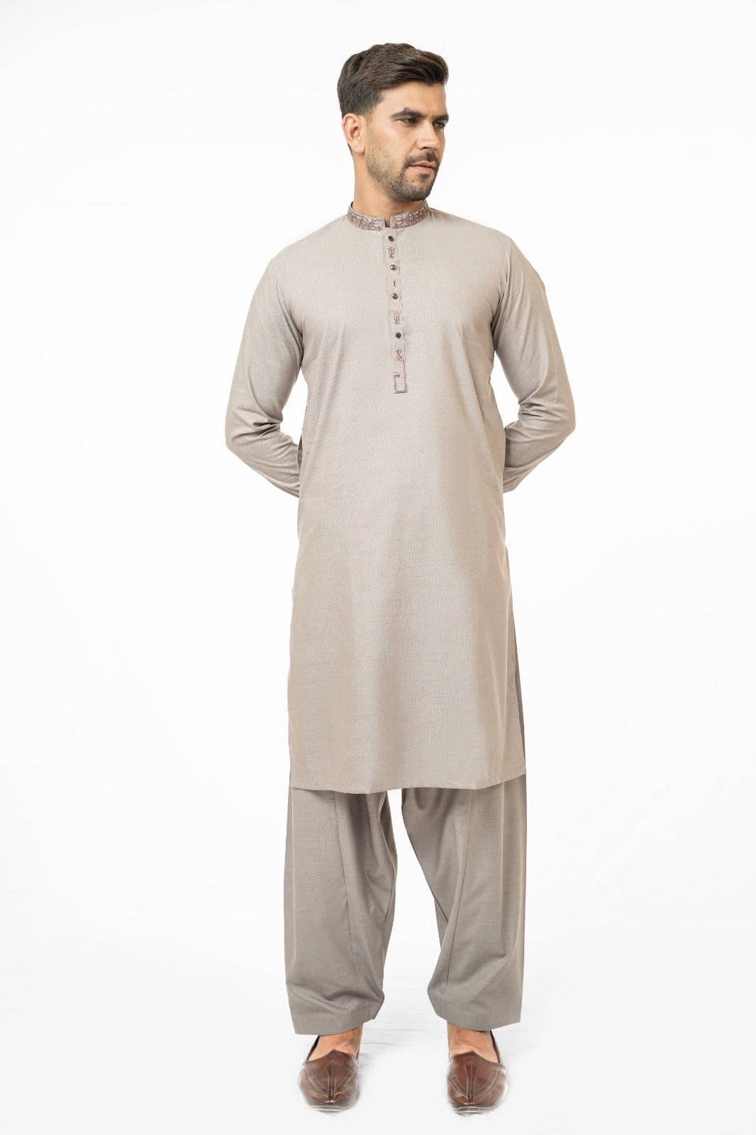 Light Brown Kurta Shalwar