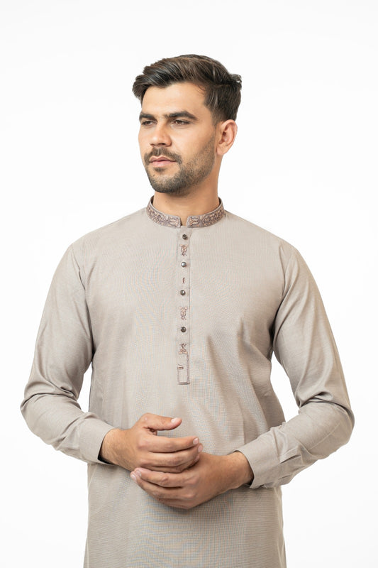 Light Brown Kurta Shalwar
