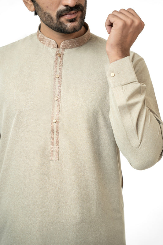 Fawn Beige Kurta Shalwar