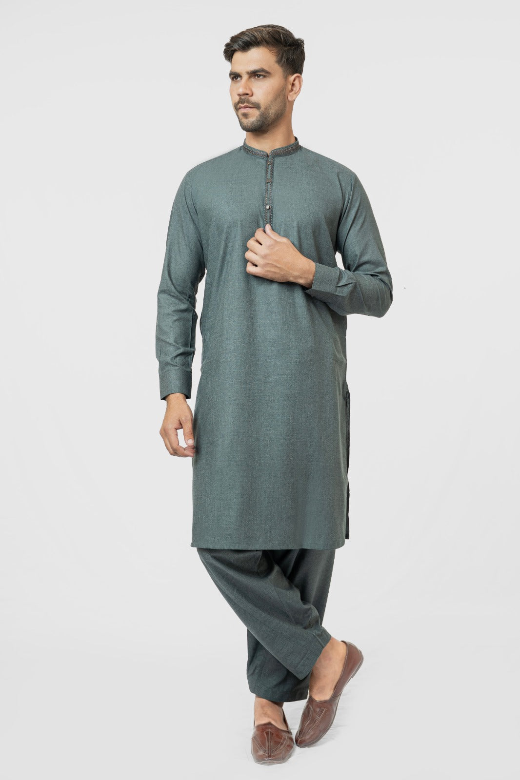 Forest Green Kurta Shalwar