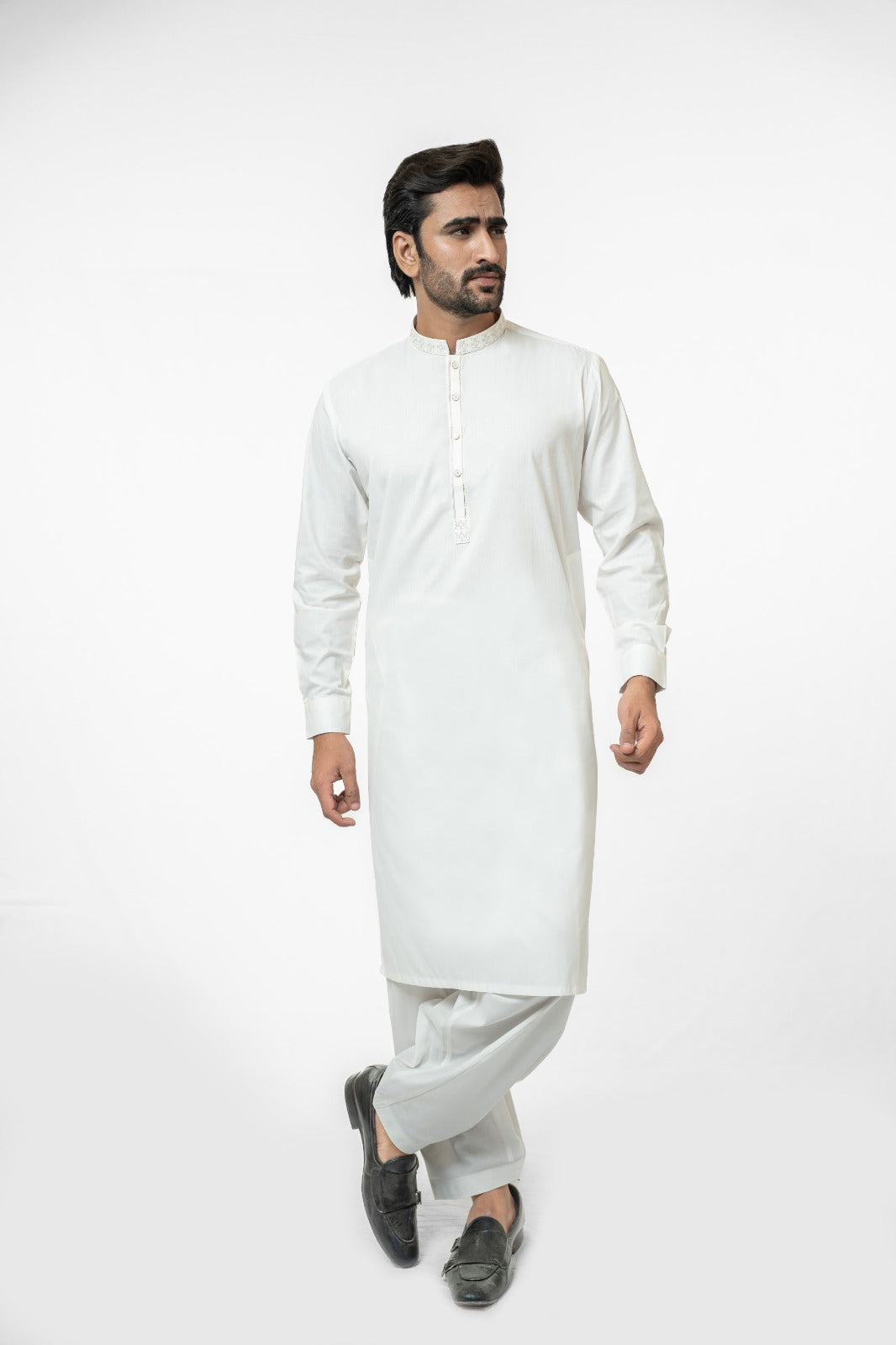 White Core Kurta Shalwar