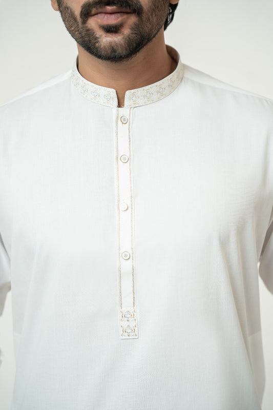 White Core Kurta Shalwar