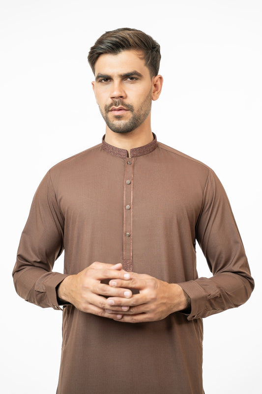 Mud Brown Kurta Shalwar