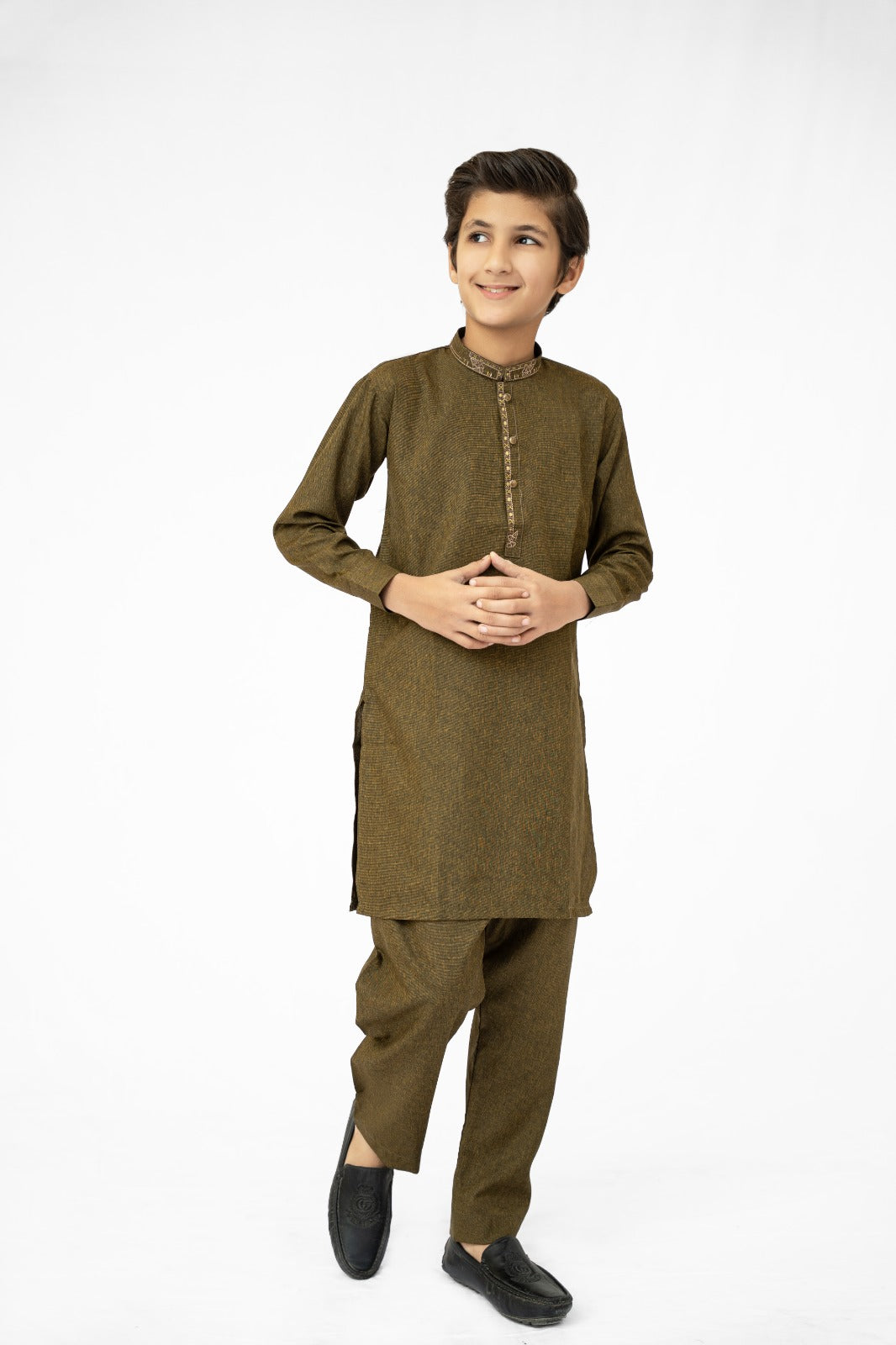 Green Bahaar Boys Kurta Pajama