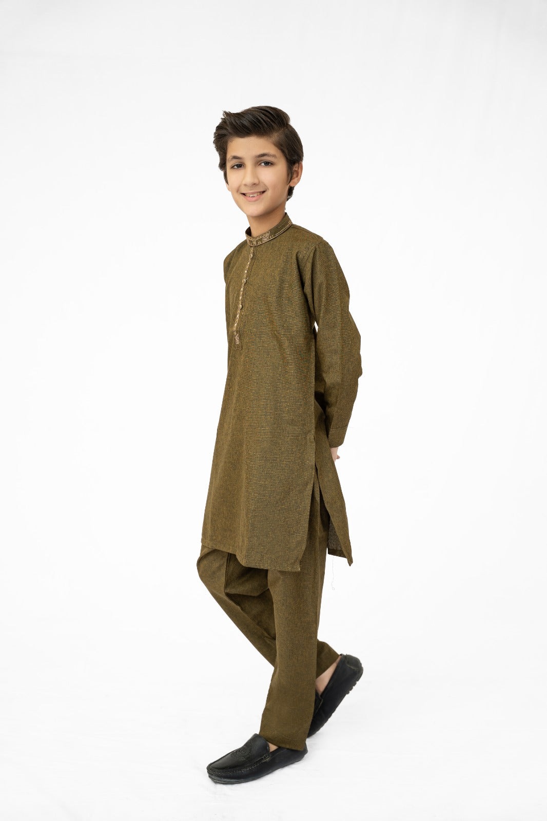 Green Bahaar Boys Kurta Pajama